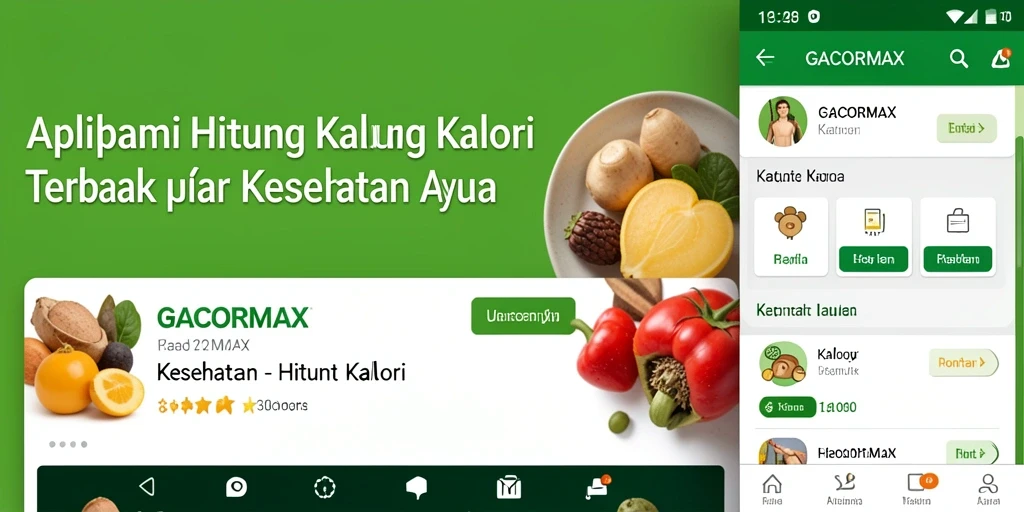 Antarmuka GACORMAX yang intuitif untuk menghitung kalori.